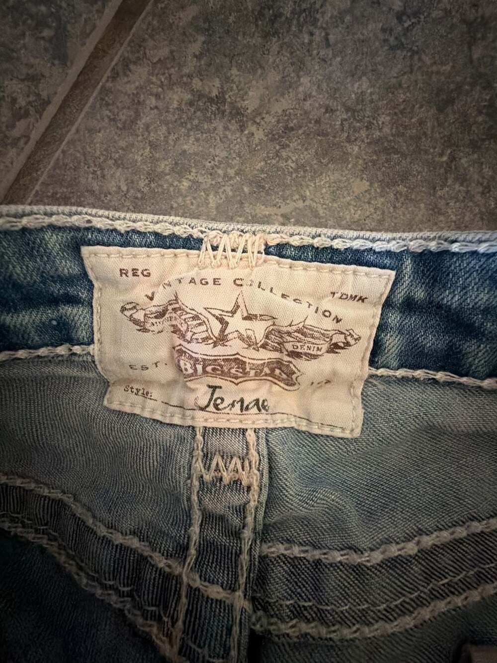 264 Big Star Vintage Collection Jenae Distressed Denim Jeans Size 24R - Picture 5 of 6